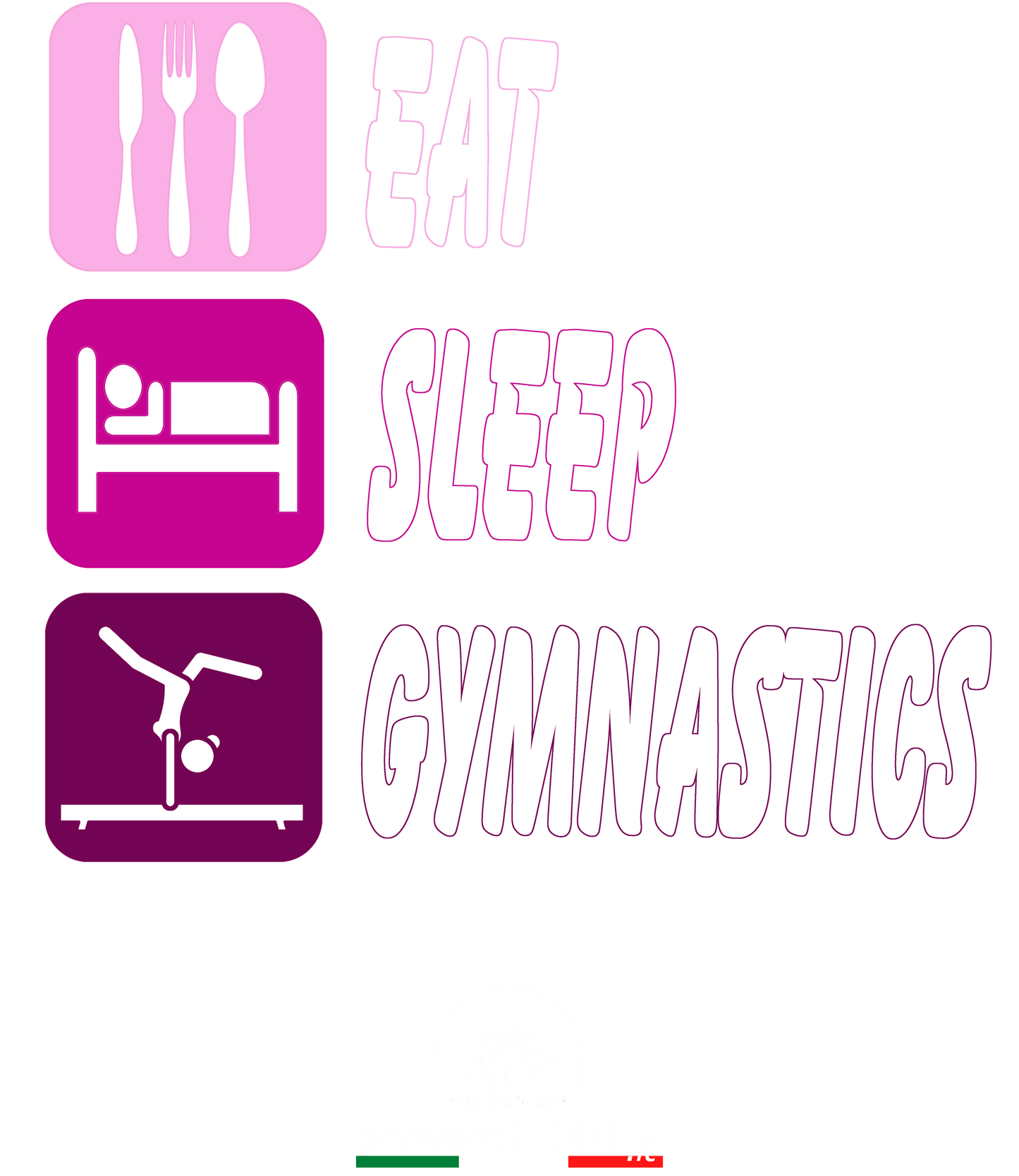 Zainetto I'm Eat Sleep Gymnastics
