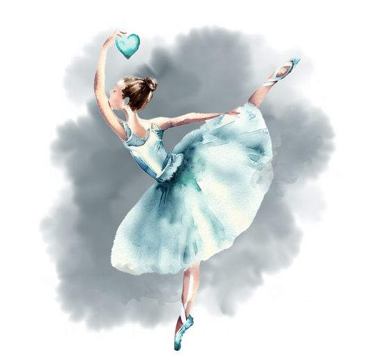 T-Shirt Dance Watercolor Green Heart