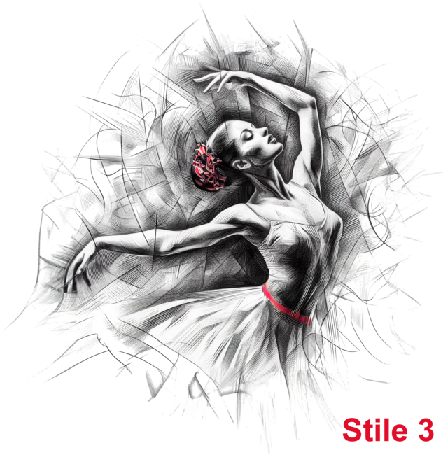 Felpa Danza Collezione BN 2024