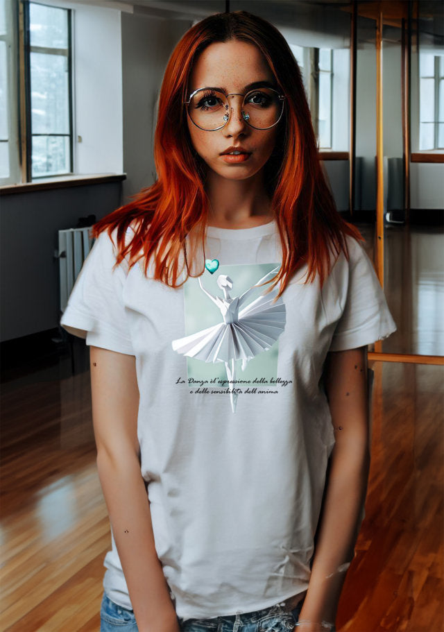 T-Shirt Dance Paper Grey