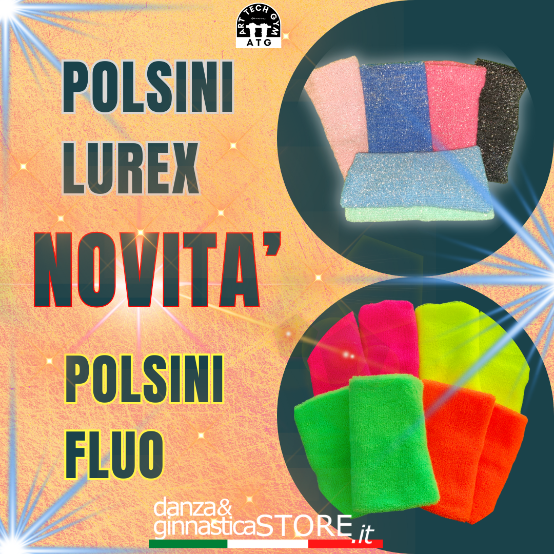 Polsini Ginnastica Artistica LUREX / FLUO