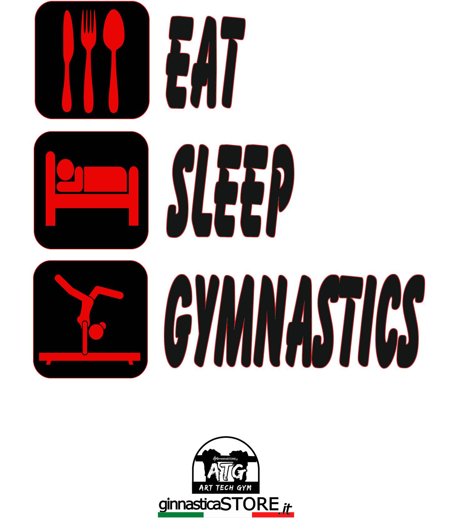 Zainetto I'm Eat Sleep Gymnastics